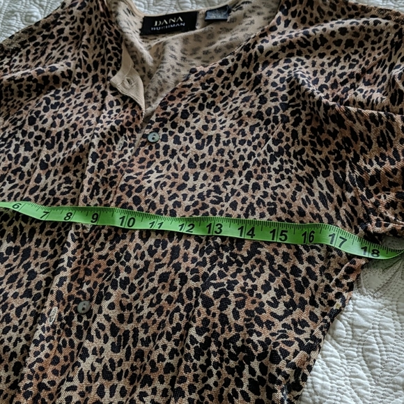 Dana Buchman Leopard print cardigan - Picture 4 of 7